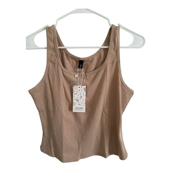 Element Brown Fitted Tank Top - Picture 1 of 2